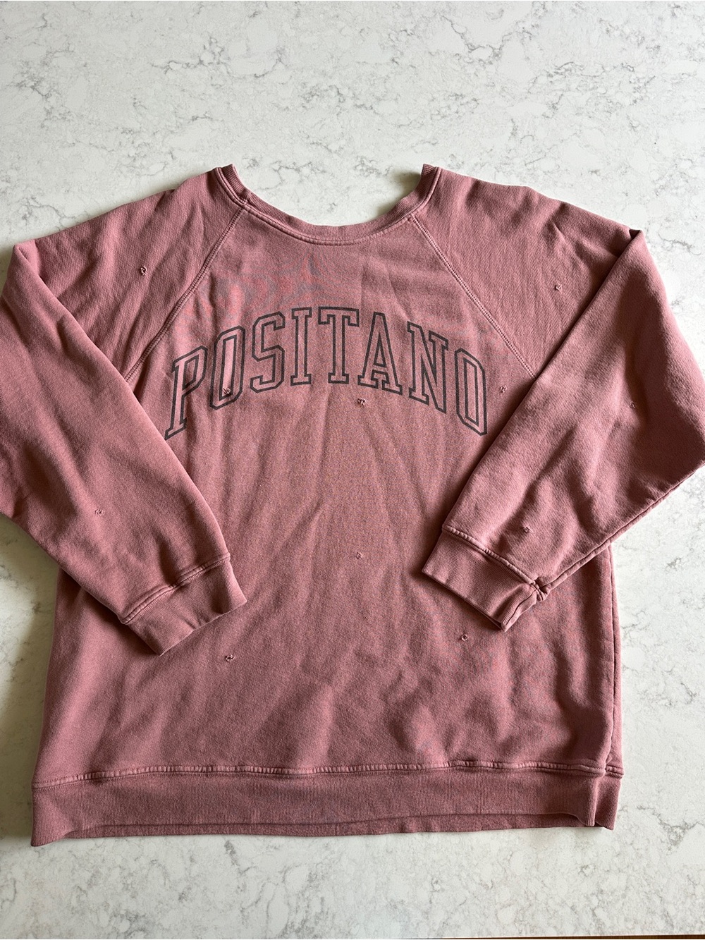 Relaxed Pink Crewneck Sweatshirt